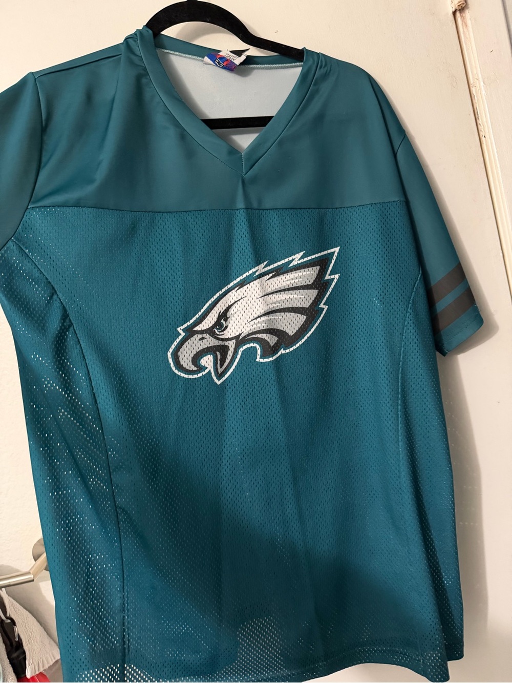 Philadelphia Eagles Teal Mesh Football Jersey with Logo